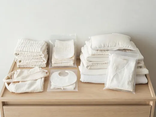 Nursery textile gift stack