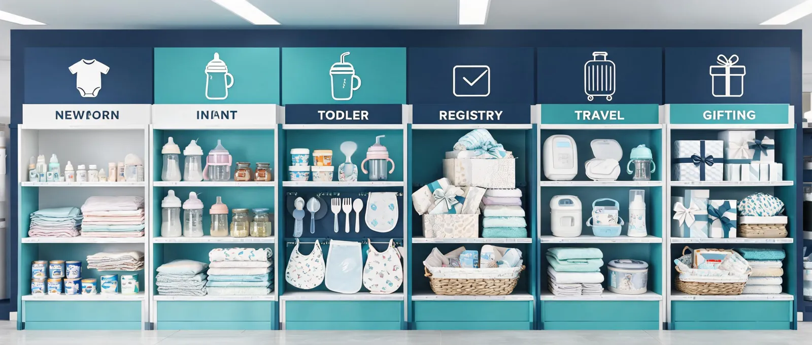 Baby care use case assortment display