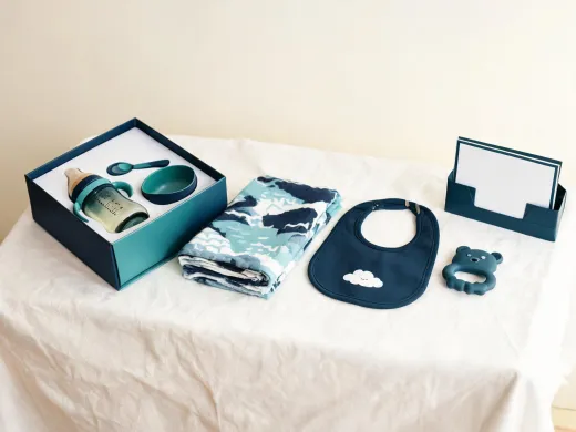 Baby shower gift table